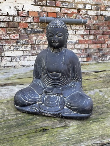 Sitzender stein buddha - stein-buddha, (ca