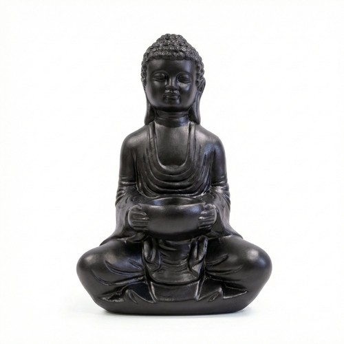 Steinbuddha 30cm sitzend - , mit