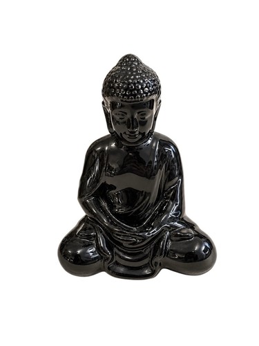 Buddha figur schwarz - 18, cm