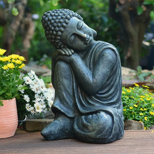 Buddha figur garten schlafend - garten,