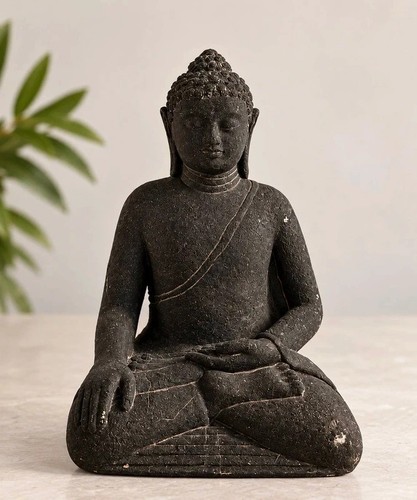 Buddha figur schwarz cm - figur,
