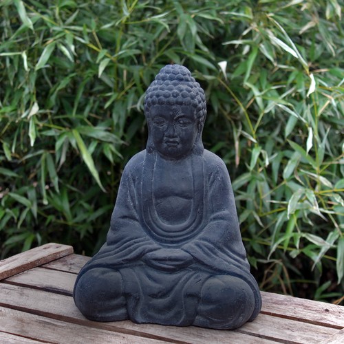 Buddha figur schwarz cm - buddha,