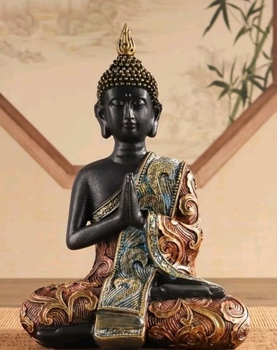 Buddha figur 5cm schwarz - xl, 19,5cm