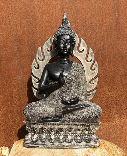Skulptur buddha sitzend - skulptur, 20cm
