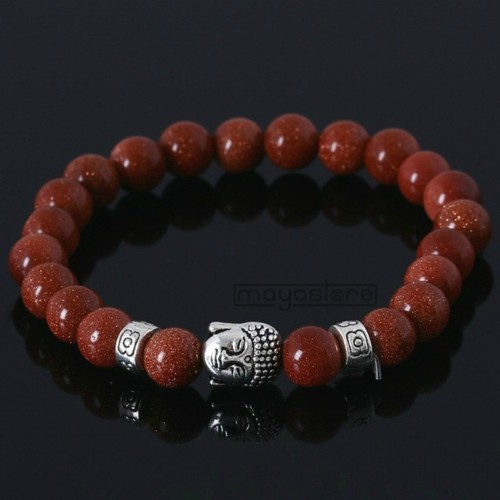Armband buddha skull natur - armband,