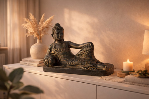 Buddha skulptur liegend - skulptur,