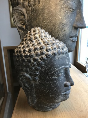 Buddha kopf steinfigur - ,