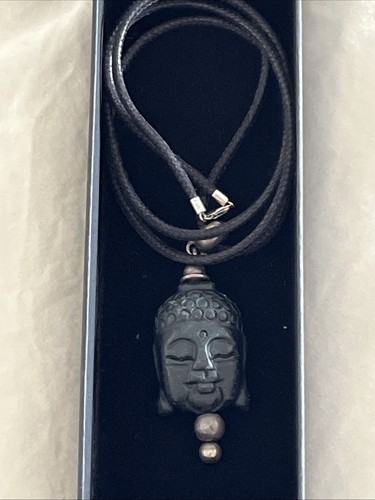 Buddha kette schwarz stein - kette,